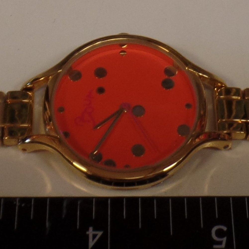 Boum Golftone Orange Face Watch 8" Pre Owned Condi - Picture 3 of 11